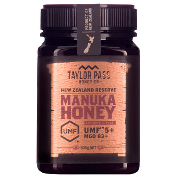 Taylor Pass Honey Co. Manuka Honey MGO83+ UMF5+ 500g