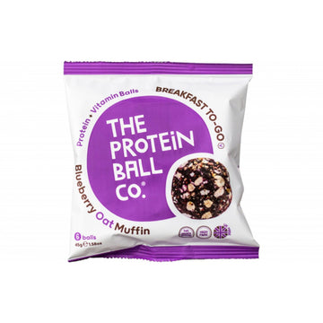 The Protein Ball Co Blueberry Oat Muffin Protein + Vitamin Balls 45g - 10 Pack