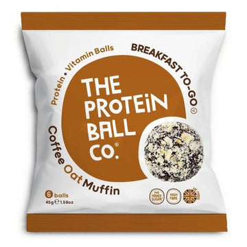 The Protein Ball Co Coffee Oat Muffin Protein + Vitamin Balls - 10 Pack