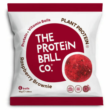 The Protein Ball Co Raspberry Brownie Protein Ball 45g - 10 Pack
