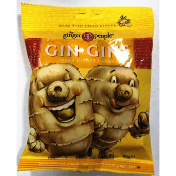 The Ginger People TGP Gin Gin Hard Candy 60gm - 3 Pack