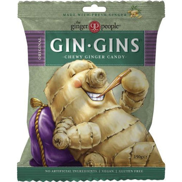The Ginger People TGP Gin Gin Original Chewy Candy Bag 150gm