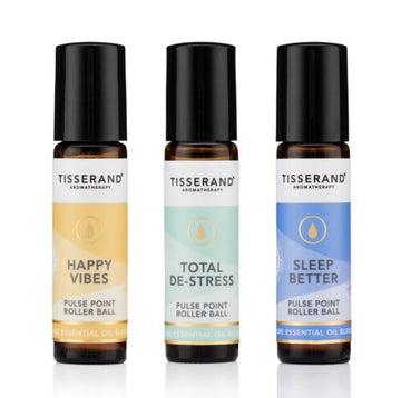 Tisserand Box of Wellbeing contains 3 pulse point roller balls