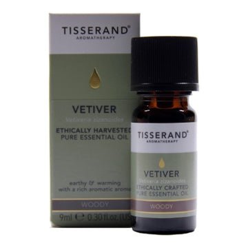 Tisserand Vetiver Ethically Harvested Essential Oil (9ml)