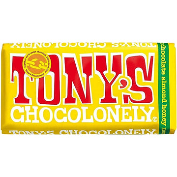 Tonys Chocolonely 32 % Almond Honey Nougat Chocolate Bar 180g - 3 Pack