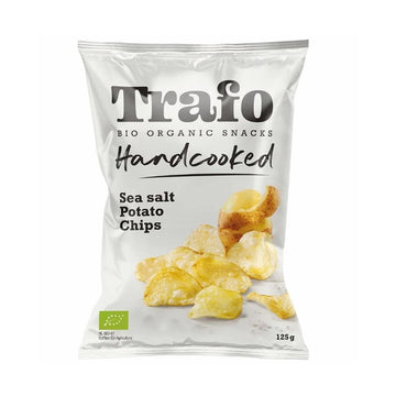Trafo Organic Handcooked Seasalt Crisps 125g - 10 Pack