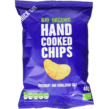 Trafo Organic Handcooked Rosemary & Himalaya Salt Crisps 40g - 15 Pack