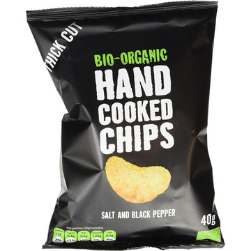 Trafo Organic Handcooked Salt & Pepper Crisps 40g - 15 Pack