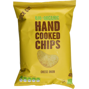 Trafo Organic Handcooked Crisps Cheese & Onion 40g - 15 Pack