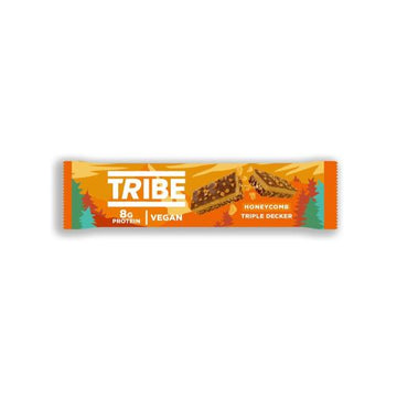 Tribe Vegan Honeycomb Plant Protein Bar- Vegan & GF 40g - 12 Pack