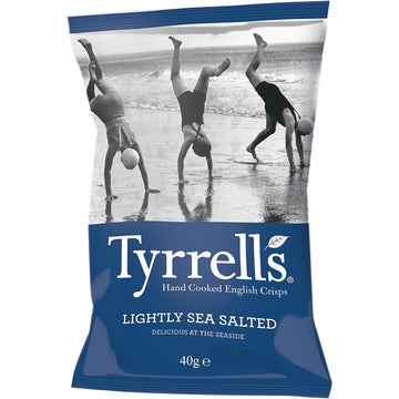 Tyrrells Lightly Salted Crisps 40g - 6 Pack