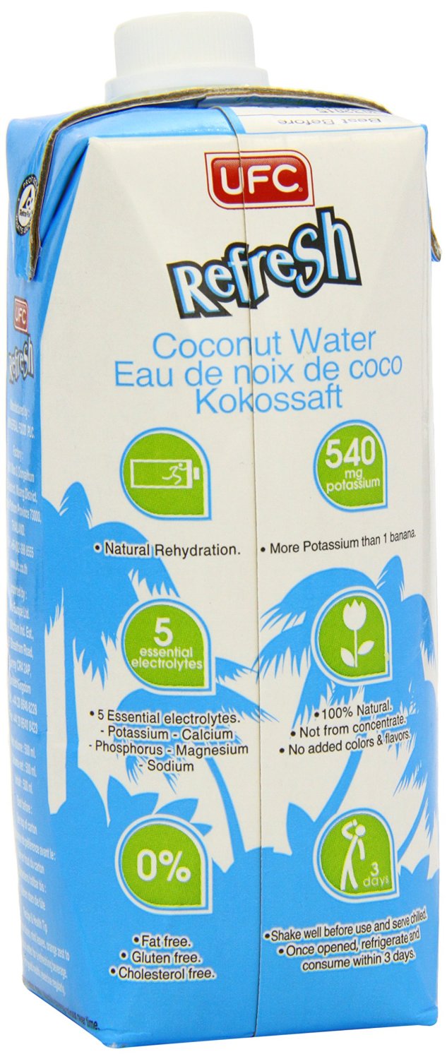 UFC Refesh Coconut Water 500ml - 3 Pack