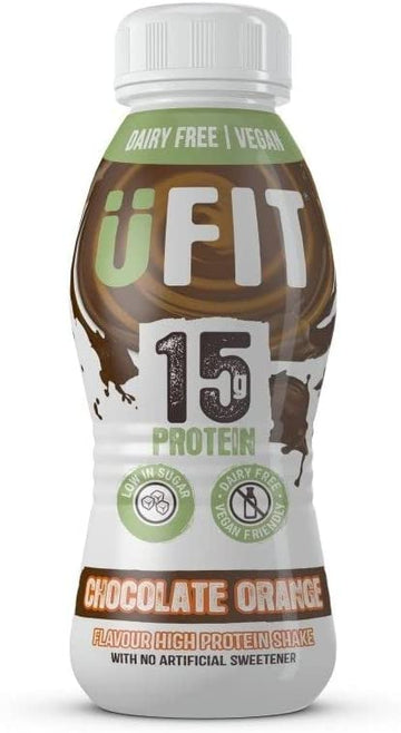 UFIT UFIT High Protein Shake Drink - Vegan Chocolate Orange 310ml - 8 Pack