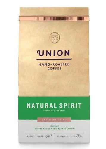 Union Roasted Coffee Natural Spirit Organic Cafetiere Grind