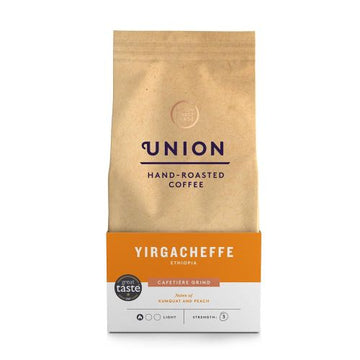 Union Roasted Coffee Organic Yirgacheffe Ethiopia Cafetiere Grind