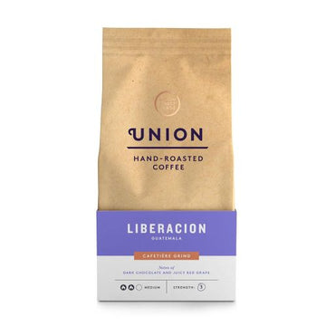 Union Roasted Coffee Union Coffee Liberacion Guatemala Cafetiere Grind