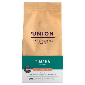 Union Roasted Coffee Union Coffee Timana Colombia Cafetiere Grind