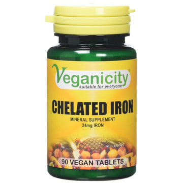VEGANICITY Veganicity Chelated Iron 24mg 90Vtabs