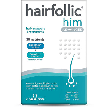 Vitabiotics Hairfollic Man Advanced Capsules 60 Count