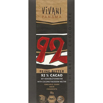 Vivani Dark 99% Chocolate Vegan Organic 80g - 10 Pack