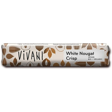 Vivani Mini White Nougat Crisp Chocolate Vegan Organic 35g - 18 Pack