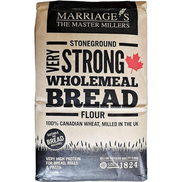 W H Marriage Very Strong Wholemeal 100% Canadian Bread Flour 1.5kg - 5 Pack