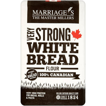 W H Marriage Very Strong White 100% Canadian Bread Flour 1.5kg - 5 Pack