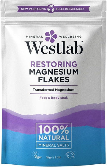 WESTLAB Westlab 100% Pure Unfragranced Magnesium Flakes 1kg