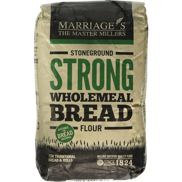 W H Marriage Strong Stoneground Wholemeal Flour 1500g - 5 Pack