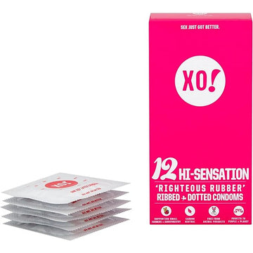 XO! 12 hi-sensation, CO2-neutral, vegan, natural latex condoms