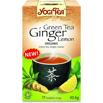 Yogi Tea Green Tea Ginger Lemon Organic 17 Bag